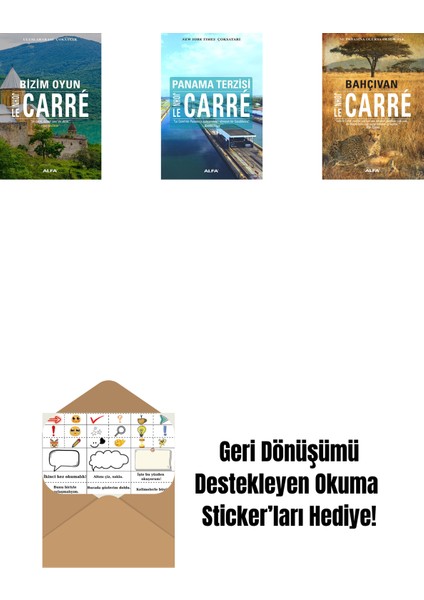 Bizim Oyun + Panama Terzisi + Bahçıvan + Okuma Sticker'ları