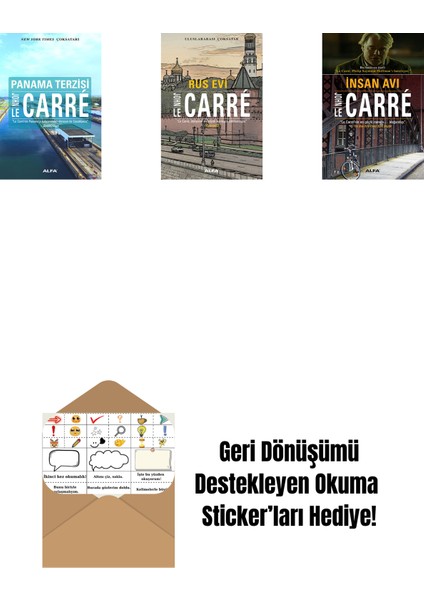 Panama Terzisi + Rus Evi + Insan Avı + Okuma Sticker'ları