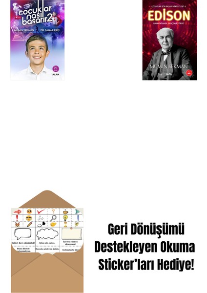 Çocuklar Nasıl Başarır 2 + Edison + Okuma Sticker'ları