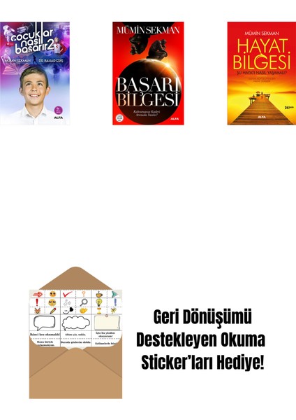 Çocuklar Nasıl Başarır 2 + Başarı Bilgesi + Hayat Bilgesi + Okuma Sticker'ları