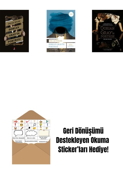 Dorian Gray’in Portresi + Dorian Gray'in Portresi + Dorian Gray'in Portresi (Ciltli) + Okuma Sticker'ları