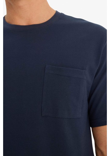 %100 Pamuk New Regular Fit Bisiklet Yaka Kısa Kollu Basic Düz Pike Tişört D7931AX25SP indirimleri
