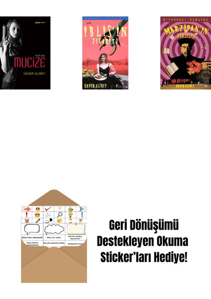 Kod Adı: Mucize + Kanatlı Tehlike Ya Da Iblis'in Ziyareti + Marzipan'ın Yükselişi + Okuma Sticker'ları