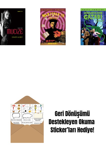 Kod Adı: Mucize + Marzipan'ın Yükselişi + Sardunyaların Gazabı + Okuma Sticker'ları