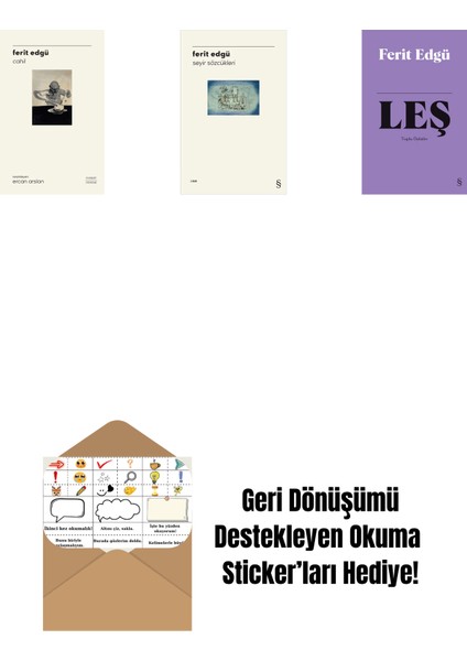 Cahil (Ciltli) + Seyir Sözcükleri + Leş (Bez Ciltli) + Okuma Sticker'ları