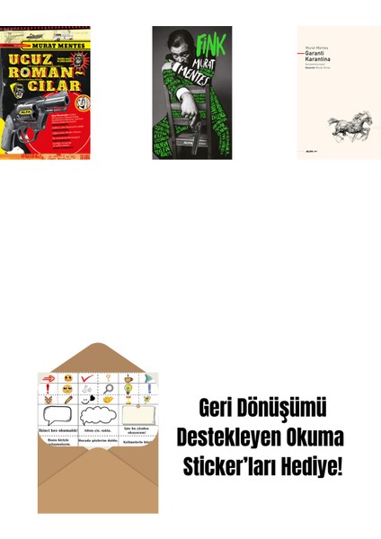 Ucuz Romancılar + Fink + Garanti Karantina + Okuma Sticker'ları