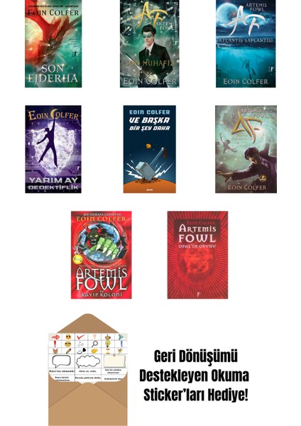 Eoin Colfer 8 Kitap Set + Okuma Sticker'ları