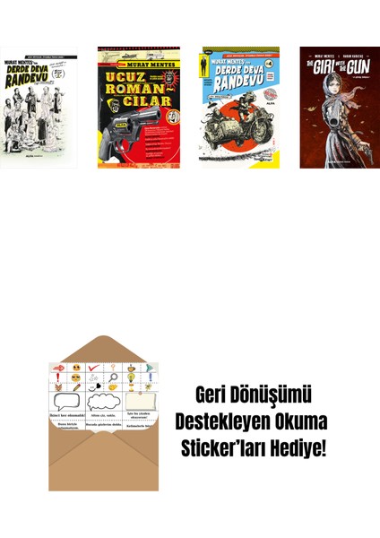 Murat Menteş 4 Kitap Set + Okuma Sticker'ları