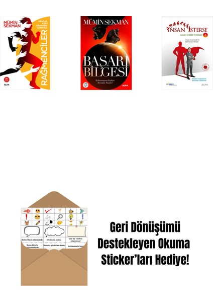 Rağmenciler - Akacak Azim Damarda Durmaz! + Başarı Bilgesi + Insan Isterse - Azmin Zaferi Öyküleri 5 + Okuma Sticker'ları