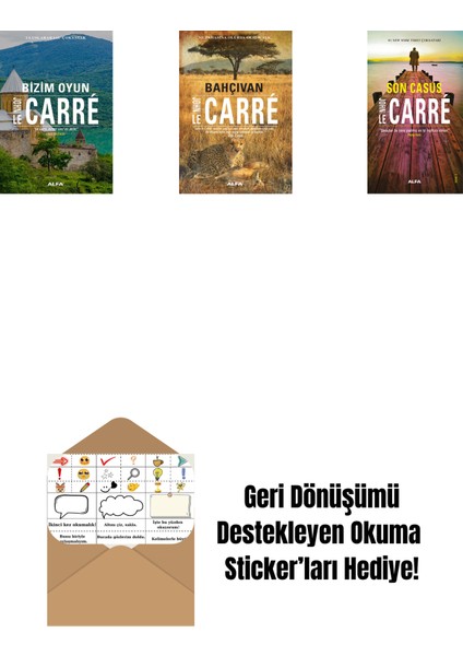Bizim Oyun + Bahçıvan + Son Casus + Okuma Sticker'ları