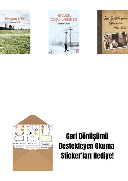 Hayatın Ucu + Ne Güzel Çocuklardık Biz + Şiir Ustalardan Öğrenilir + Okuma Sticker'ları