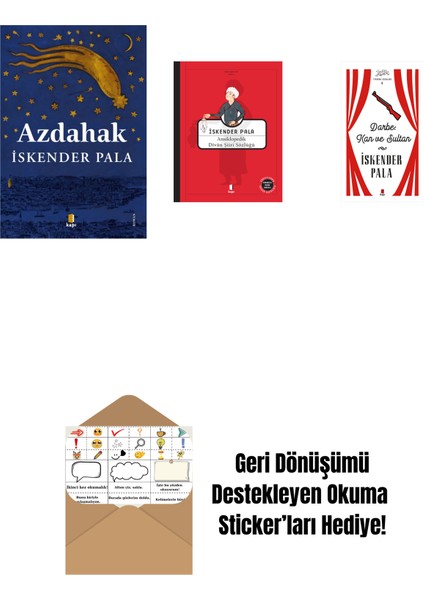 Azdahak + Ansikolopedik Divân Şiiri Sözlüğü (Ciltli) + Darbe: Kan ve Sultan (Ciltli) + Okuma Sticker'ları
