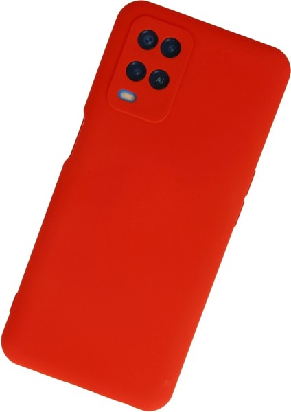 Newface Oppo A54 4g Kılıf Nano Içi Kadife Silikon - Kırmızı fiyatları