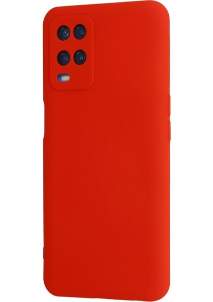 Newface Oppo A54 4g Kılıf Nano Içi Kadife Silikon - Kırmızı modelleri