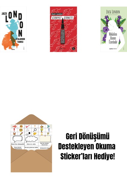 Atalarının Tanrısı + Cinayet Şirketi + Makaloa Hasırı Üzerinde + Okuma Sticker'ları