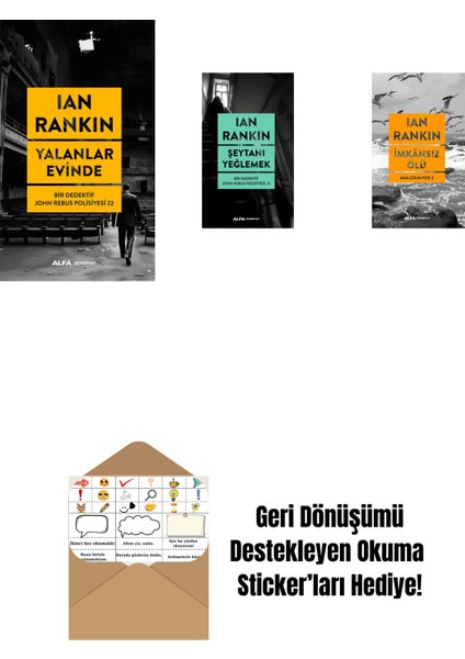 Yalanlar Evinde + Şeytanı Yeğlemek + Imkânsız Ölü + Okuma Sticker'ları