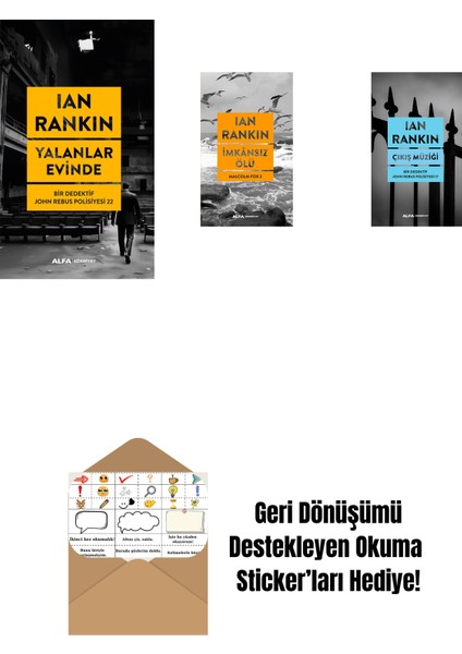 Yalanlar Evinde + Imkânsız Ölü + Çıkış Müziği + Okuma Sticker'ları