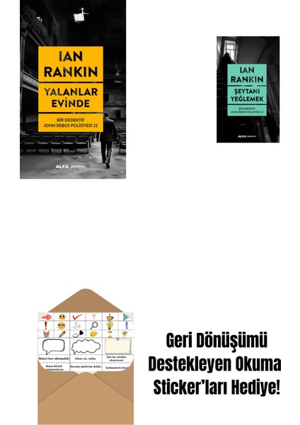 Yalanlar Evinde + Şeytanı Yeğlemek + Okuma Sticker'ları