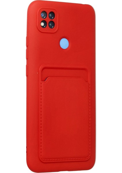 Newface Xiaomi Redmi 9c Kılıf Kelvin Kartvizitli Silikon - Kırmızı