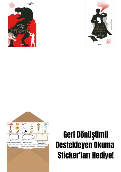 Kayıp Dünya + Sherlock Holmes'un Son Görevi + Okuma Sticker'ları