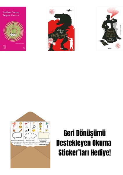 Everest Açıkhava 37 - Parazit + Kayıp Dünya + Sherlock Holmes'un Son Görevi + Okuma Sticker'ları