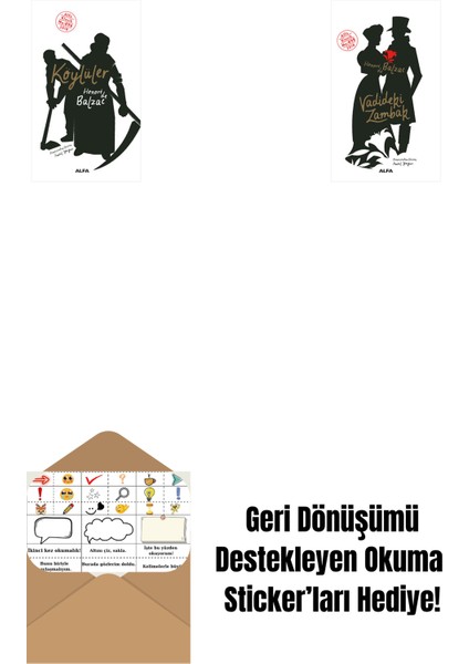 Köylüler + Vadideki Zambak + Okuma Sticker'ları