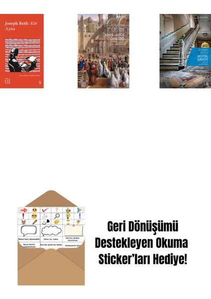 Everest Açıkhava 33 - Kör Ayna + 1002. Gece Öyküsü + Hotel Savoy + Okuma Sticker'ları