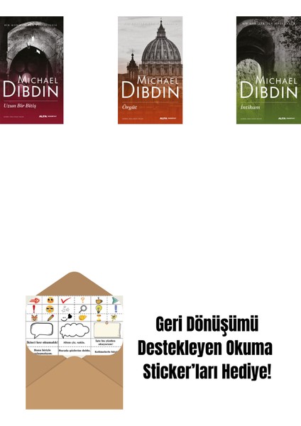 Uzun Bir Bitiş + Örgüt + Intikam + Okuma Sticker'ları