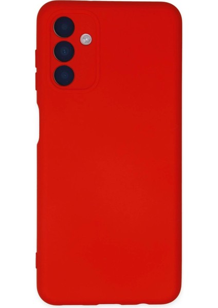 Newface Samsung Galaxy A04S Kılıf Nano Içi Kadife Silikon - Kırmızı