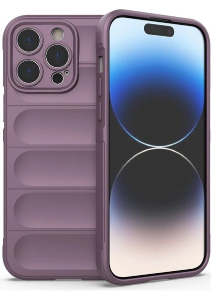 Newface iPhone 15 Pro Kılıf Optimum Silikon - Mor