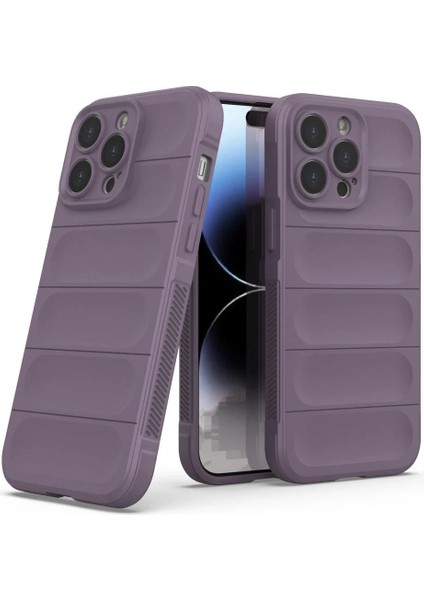 Newface iPhone 15 Pro Kılıf Optimum Silikon - Mor
