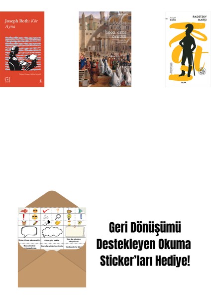 Everest Açıkhava 33 - Kör Ayna + 1002. Gece Öyküsü + Radetzky Marşı + Okuma Sticker'ları