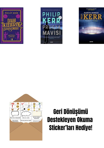 Dahi Ikizlerin Serüvenleri - Savaşçı Cinler + Prusya Mavisi + Sahte Dokuz + Okuma Sticker'ları
