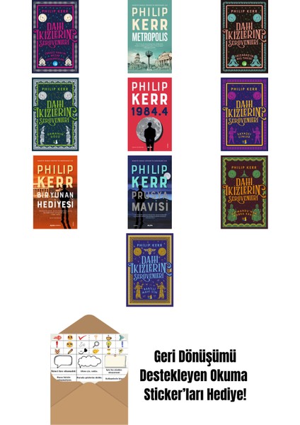 Philip Kerr 10 Kitap Set + Okuma Sticker'ları