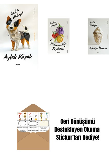 Aylak Köpek + Vejetaryenliğin Faydaları + Aleviye Hanım + Okuma Sticker'ları
