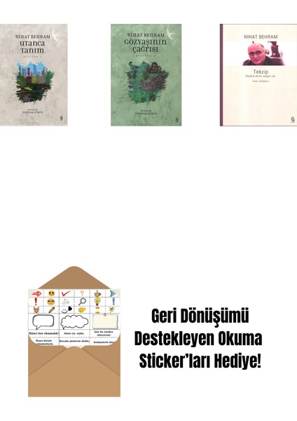 Utanca Tanım + Gözyaşının Çağrısı + Tekzip + Okuma Sticker'ları