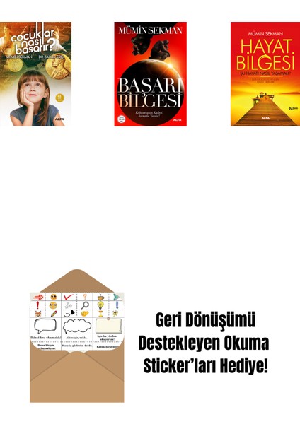 Çocuklar Nasıl Başarır? + Başarı Bilgesi + Hayat Bilgesi + Okuma Sticker'ları