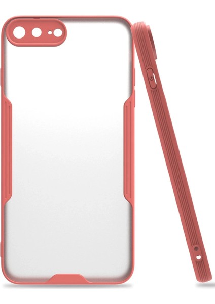 Newface iPhone 7 Plus Kılıf Platin Silikon - Pembe