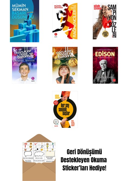 Mümin Sekman 7 Kitap Set + Okuma Sticker'ları