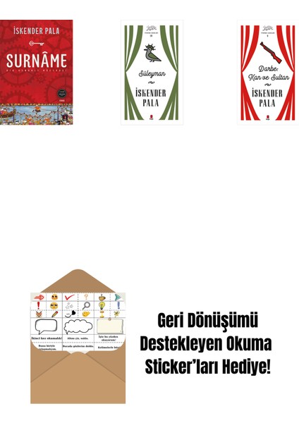 Surnâme - Bir Osmanlı Mâcerası + Süleyman (Ciltli) + Darbe: Kan ve Sultan (Ciltli) + Okuma Sticker'ları