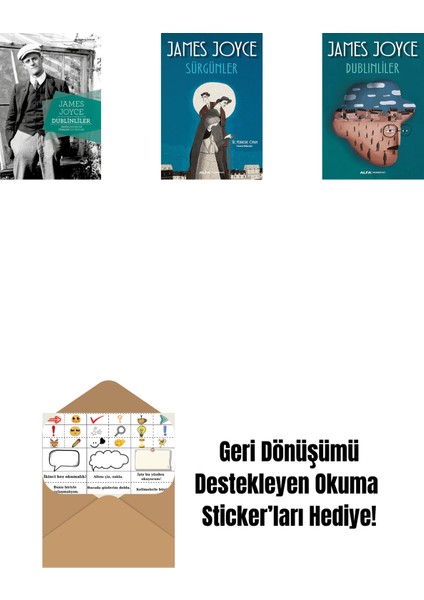 Dublinliler + Sürgünler + Dublinliler + Okuma Sticker'ları