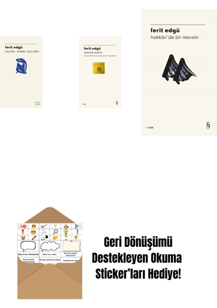 Biçimler, Renkler, Sözcükler + Yazmak Eylemi + Hakkâri'de Bir Mevsim + Okuma Sticker'ları