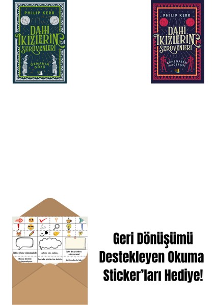 Dahi Ikizlerin Serüvenleri - Ormanın Gözü + Dahi Ikizlerin Serüvenleri - Akhenaten Macerası + Okuma Sticker'ları