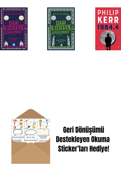 Dahi Ikizlerin Serüvenleri - Cengiz Han’ın Mezar Soyguncuları + Dahi Ikizlerin Serüvenleri - Ormanın Gözü + 1984.4 + Okuma Sticker'ları
