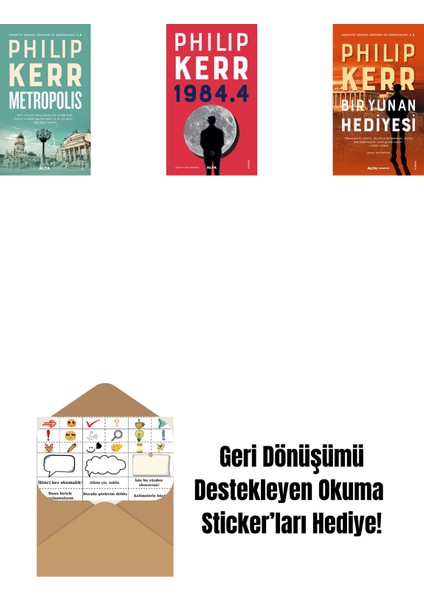Metropolis + 1984.4 + Bir Yunan Hediyesi + Okuma Sticker'ları