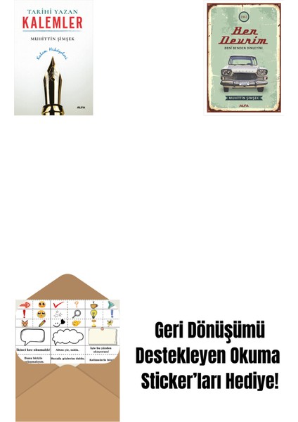 Tarihi Yazan Kalemler + Ben Devrim + Okuma Sticker'ları