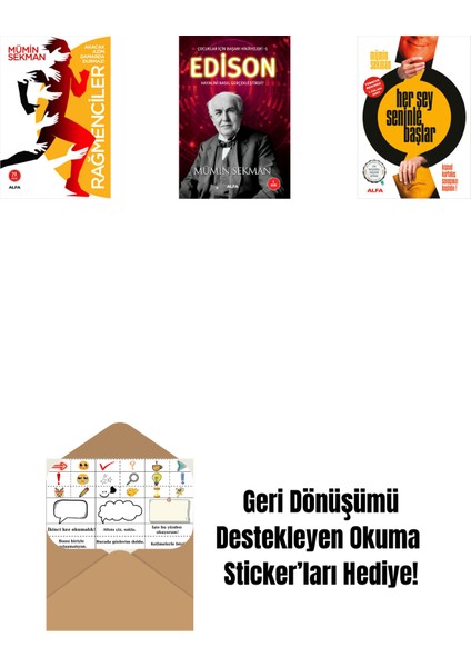 Rağmenciler - Akacak Azim Damarda Durmaz! + Edison + Her Şey Seninle Başlar + Okuma Sticker'ları