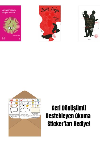 Everest Açıkhava 37 - Parazit + Zehirli Dalga + Sherlock Holmes’un Vaka Kitabı + Okuma Sticker'ları