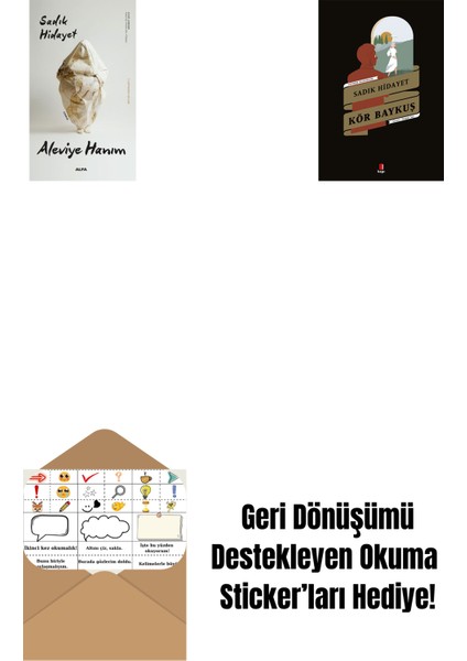 Aleviye Hanım + Kör Baykuş + Okuma Sticker'ları