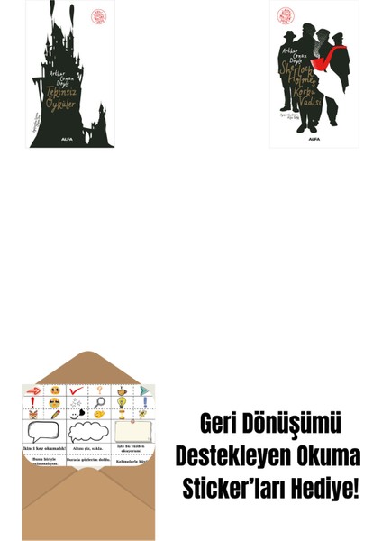 Tekinsiz Öyküler + Sherlock Holmes - Korku Vadisi + Okuma Sticker'ları